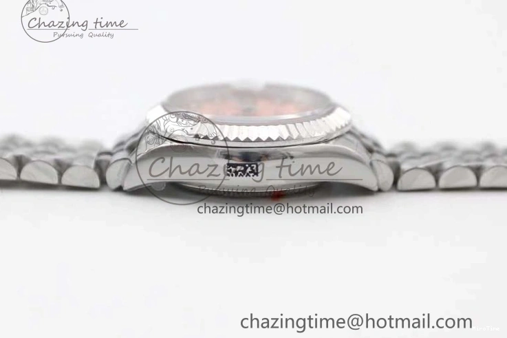 MiroTime 0404 HighPerformance Lady DateJust 28 SS TWF 1:1 Best Edition 904L Steel Pink Dial Diam Markers on President Bracelet NH 2179